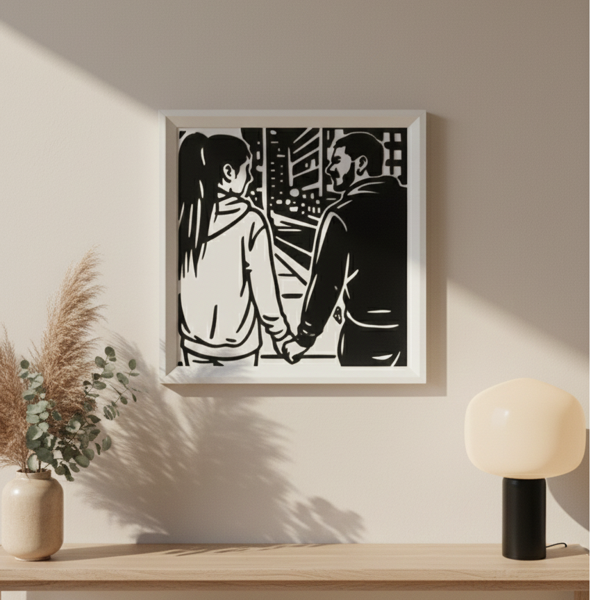 Egyedi Fényképes Faldísz