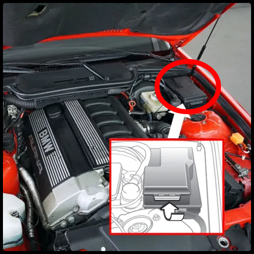 BMW (E36) Biztosítéktábla Fedél (minden E36 modellhez)