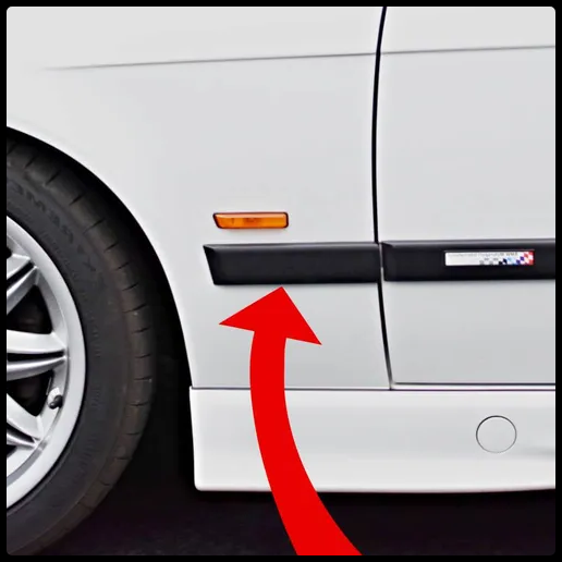 BMW (E36) Sárvédő Díszléc - Első elem (1990-2000)