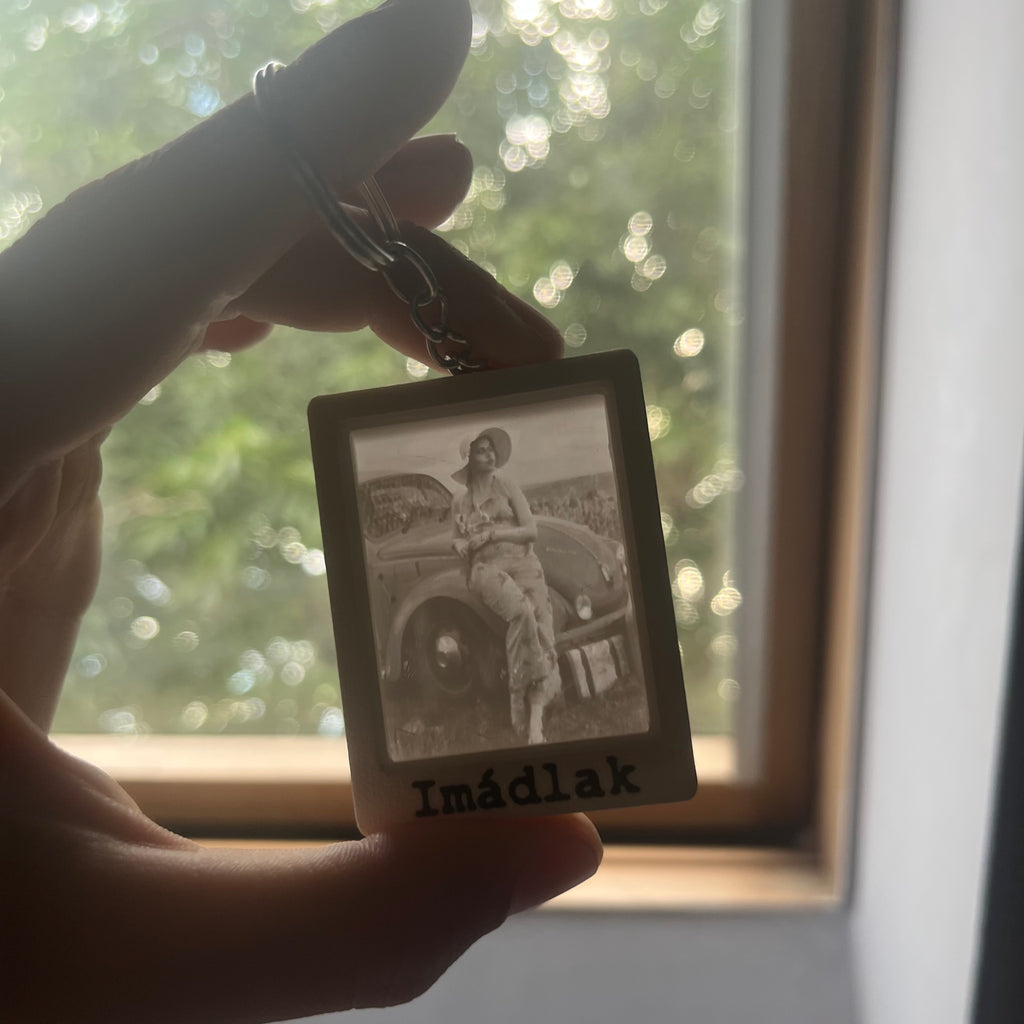 Személyre Szabható Minimalista Litofán kulcstartó