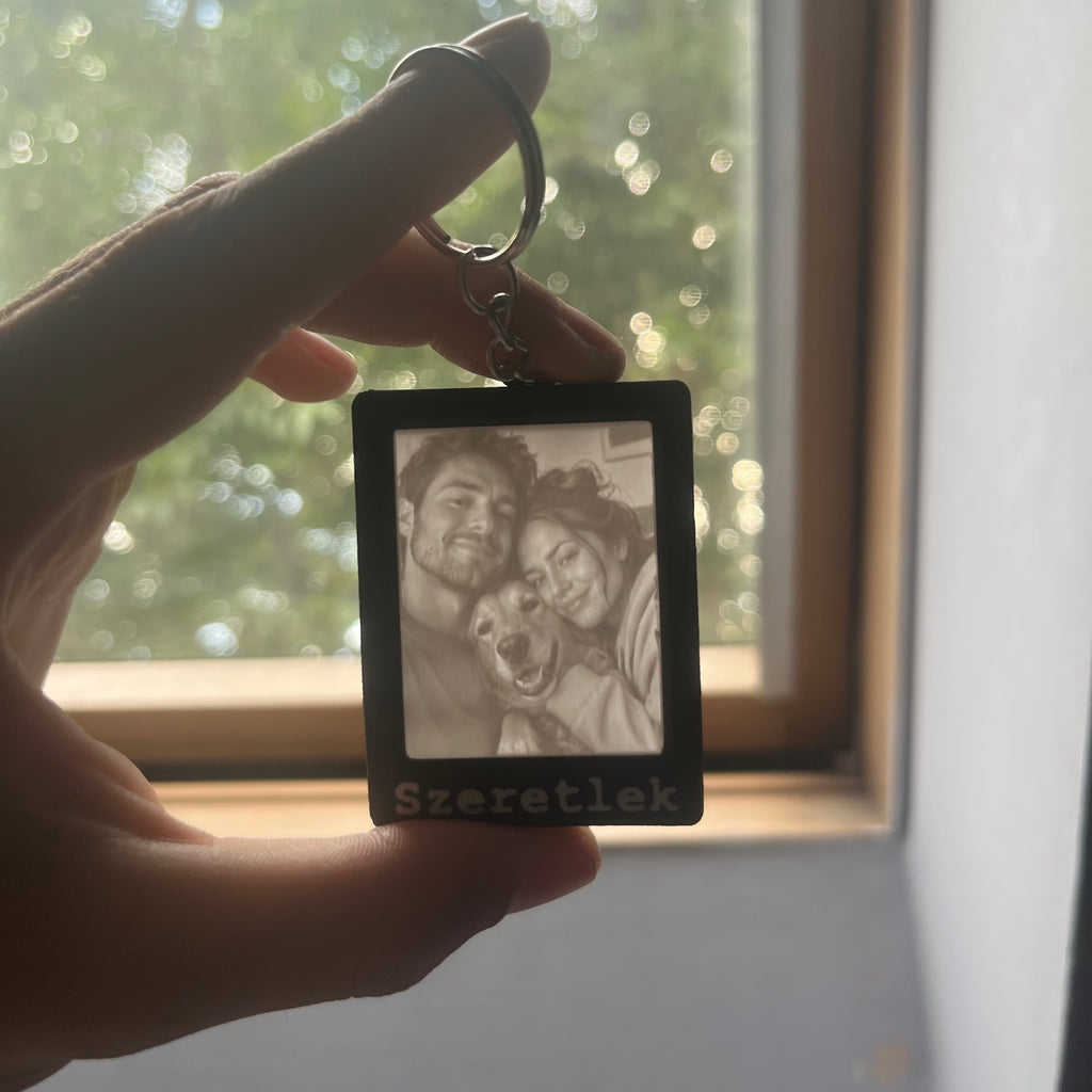 Személyre Szabható Minimalista Litofán kulcstartó