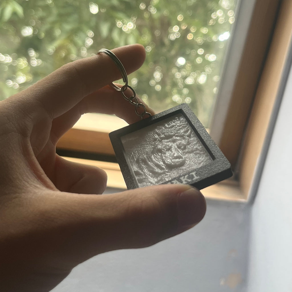 Személyre Szabható Minimalista Litofán kulcstartó