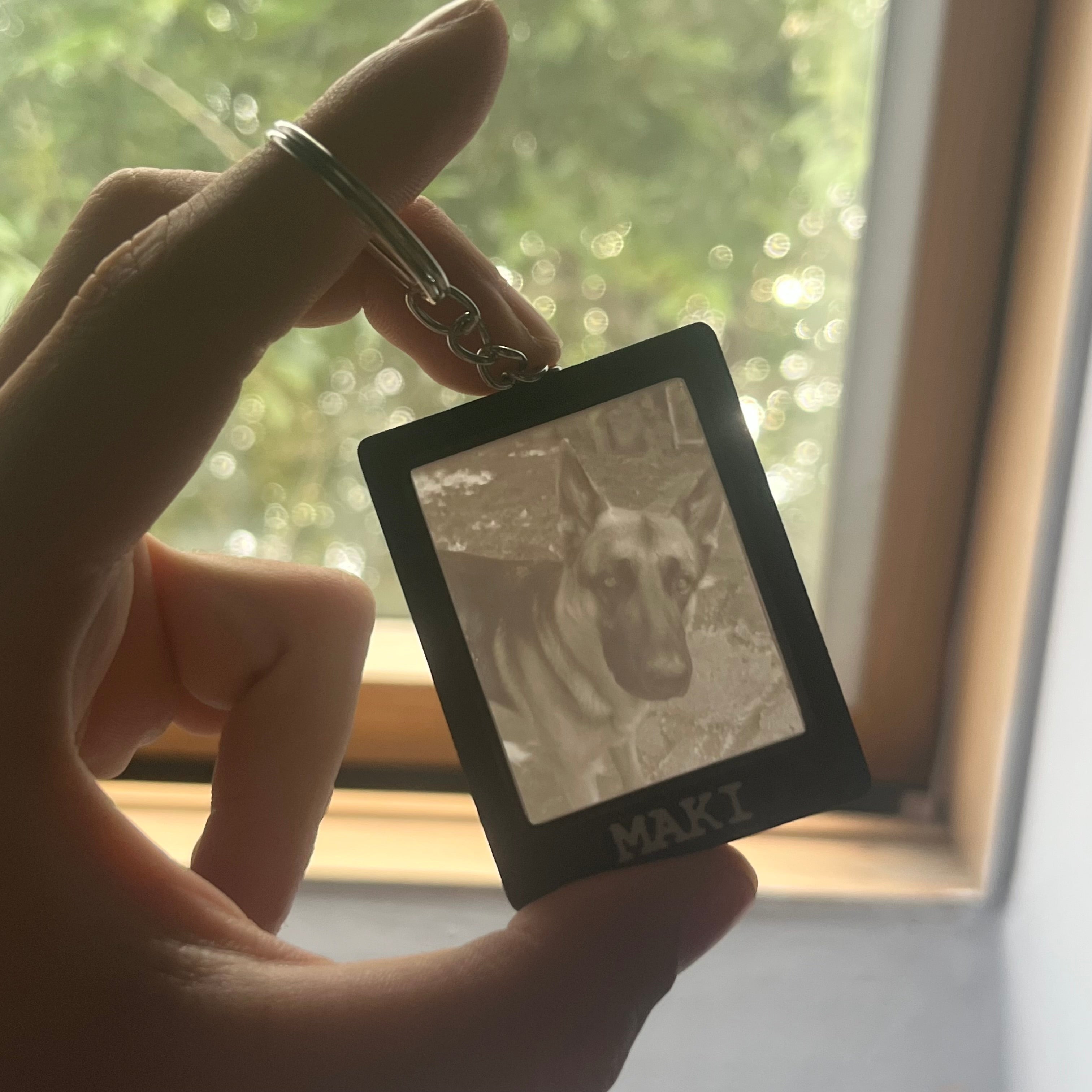 Személyre Szabható Minimalista Litofán kulcstartó