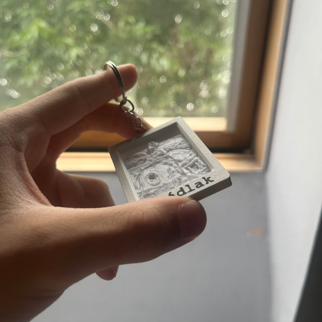 Személyre Szabható Minimalista Litofán kulcstartó