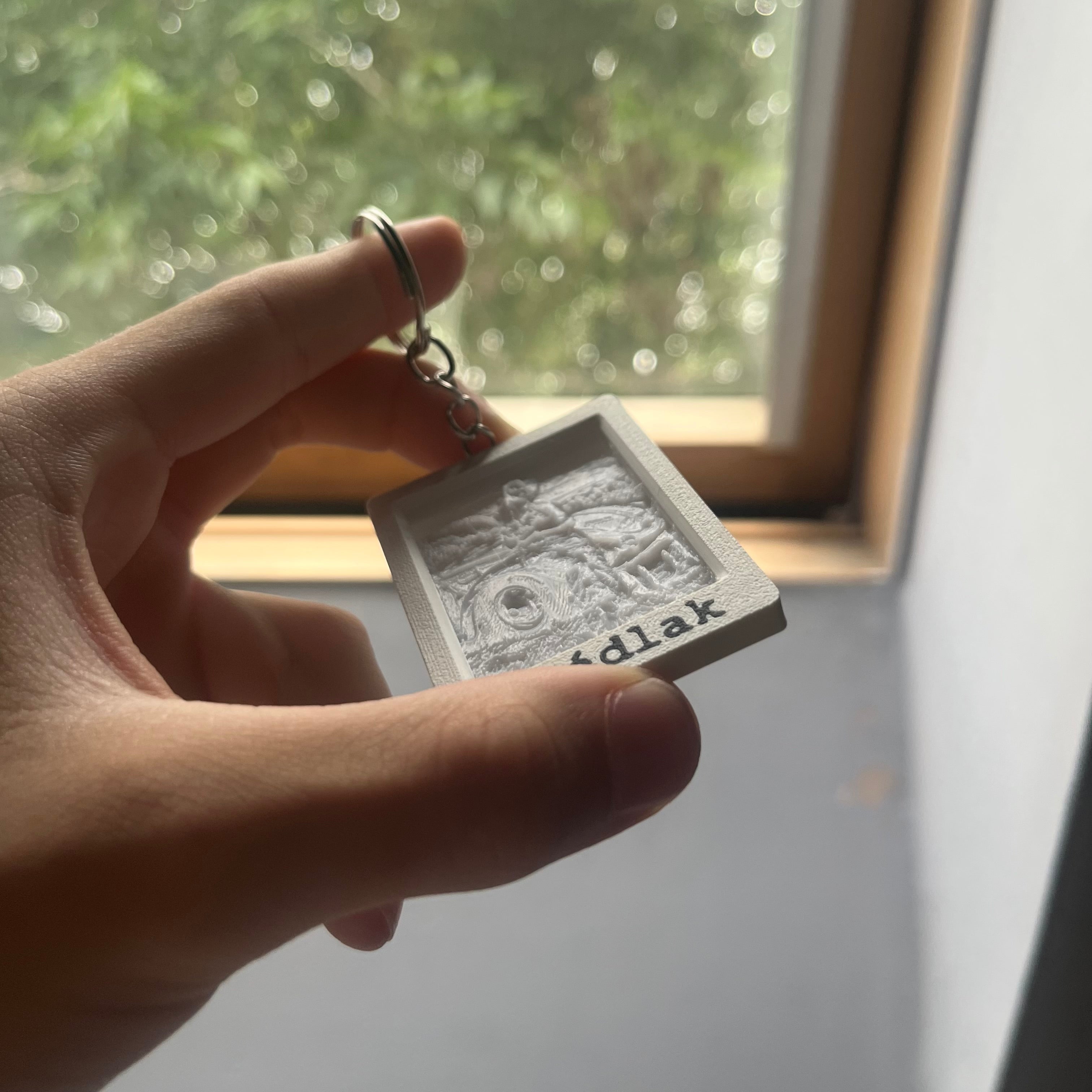 Személyre Szabható Minimalista Litofán kulcstartó